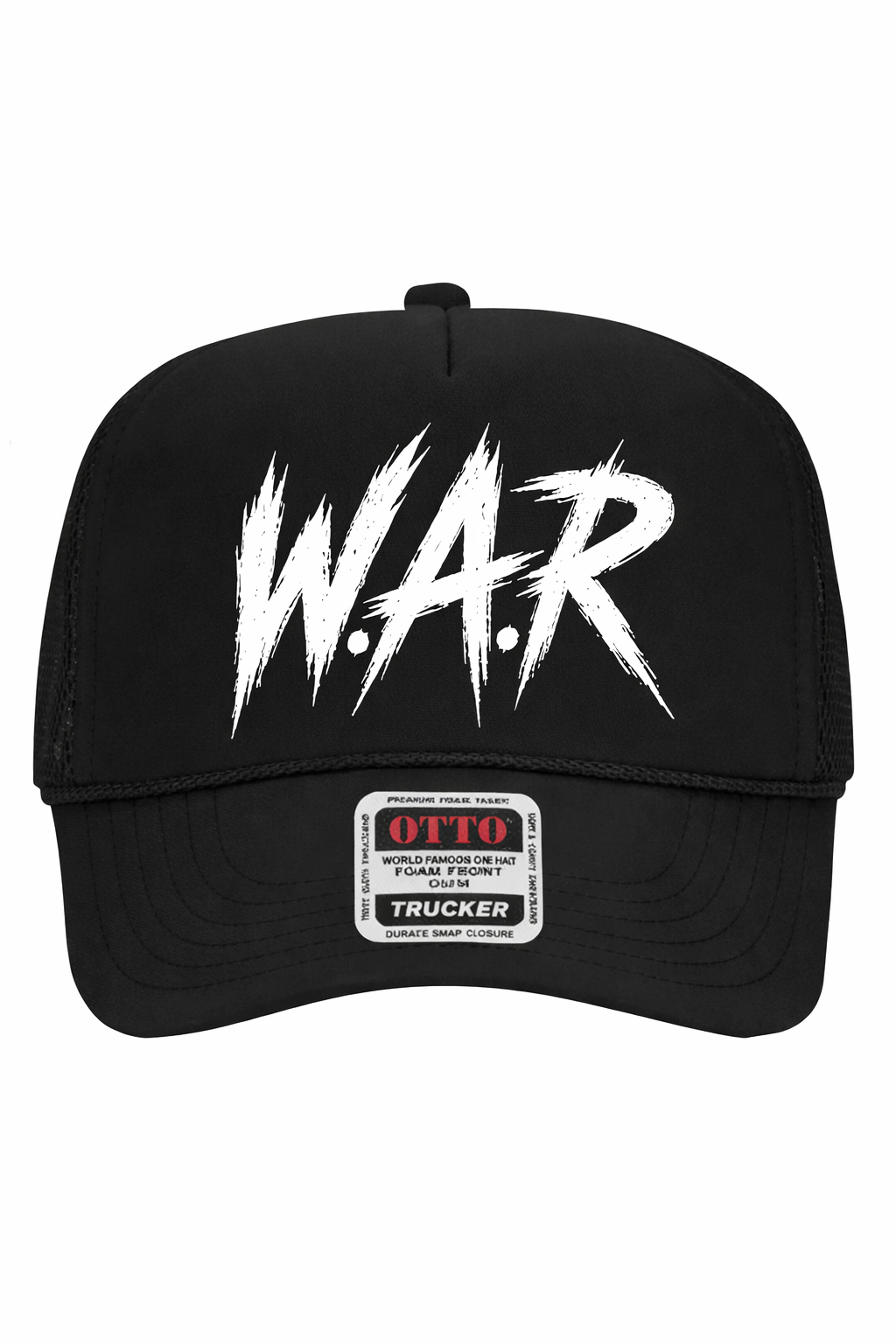 W.A.R TRUCKER HAT (BLACK, RED OR ROYAL BLUE)