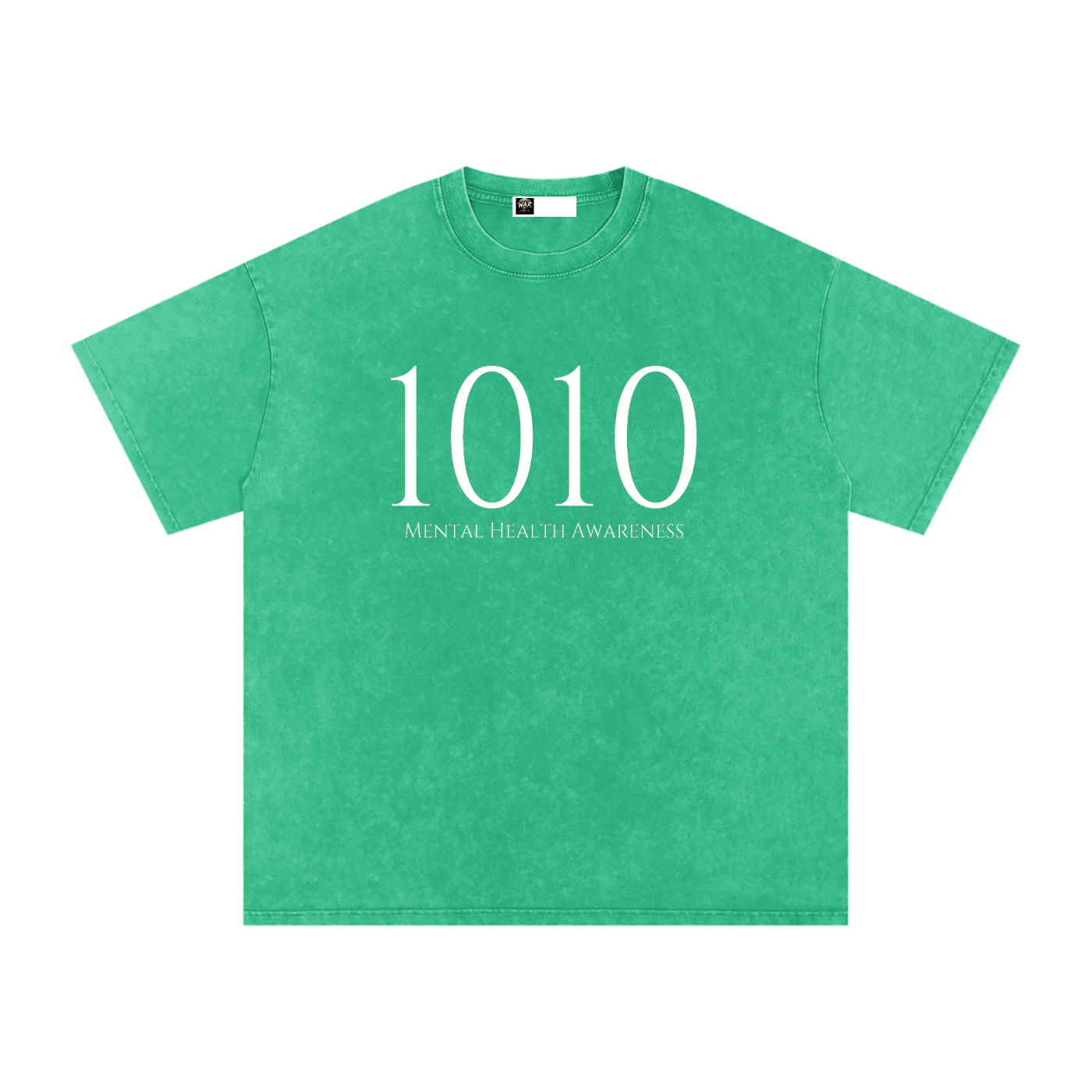 1010 Mental Health Awareness Tee (Light Blue, Grass Green, Pirate Grey, Black)