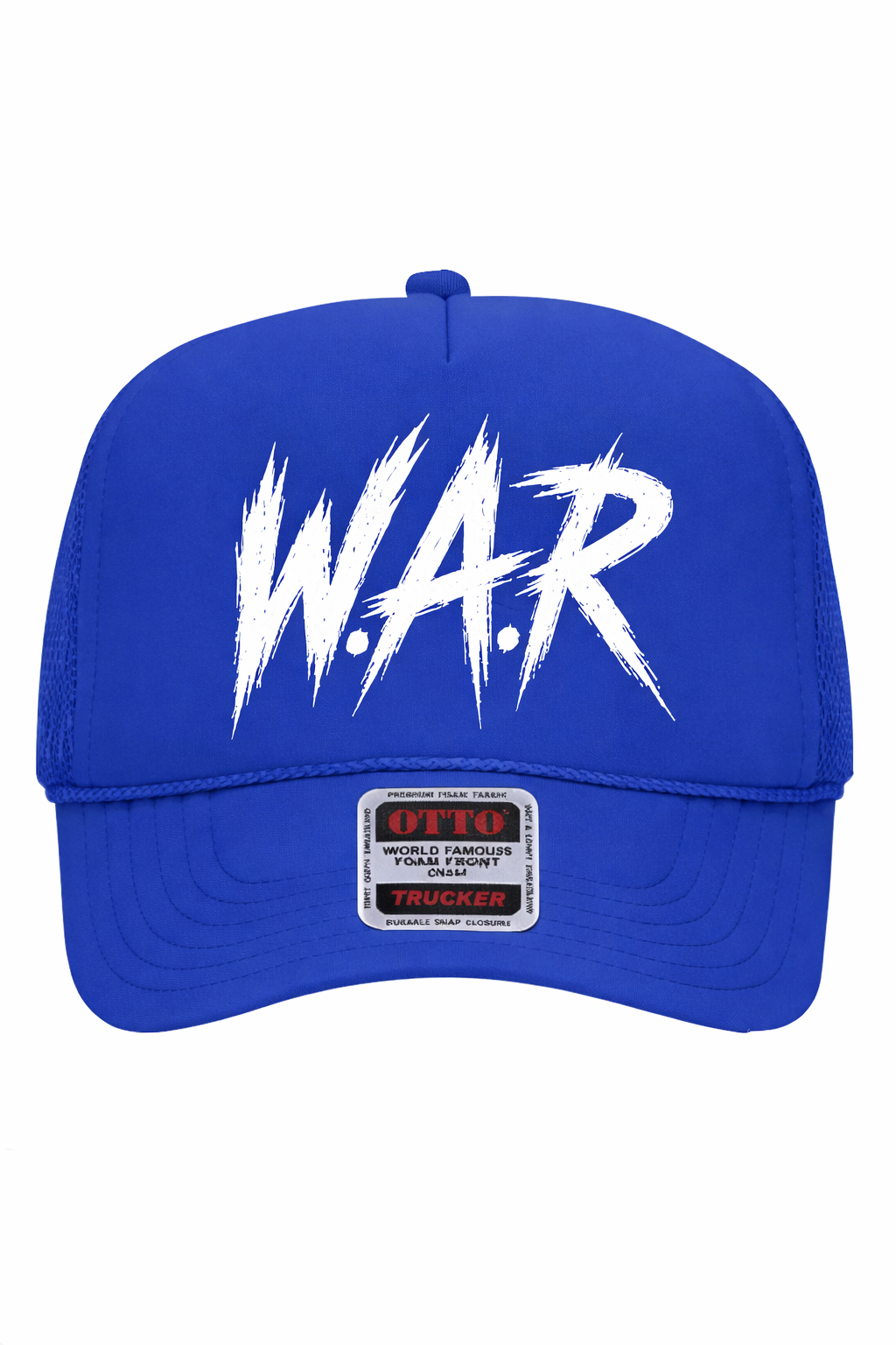 W.A.R TRUCKER HAT (BLACK, RED OR ROYAL BLUE)