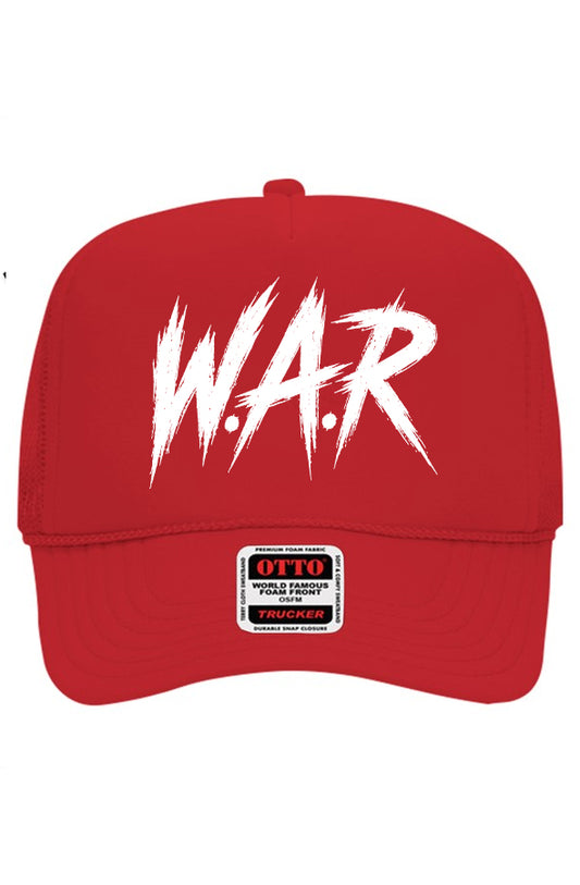 W.A.R TRUCKER HAT (BLACK, RED OR ROYAL BLUE)